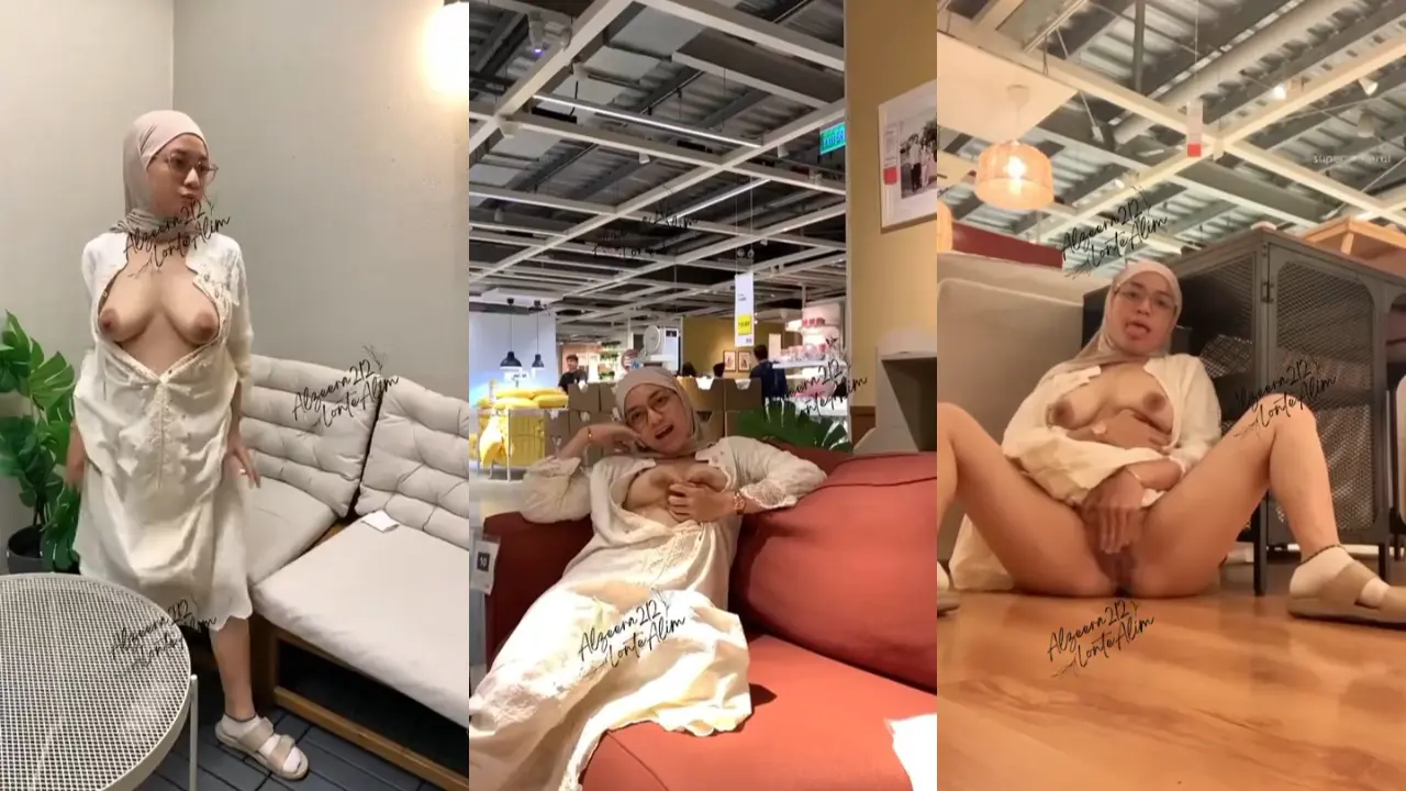 ALZEERA Hijab Eksib di ikea mirip Ika Aprilia Hampir Ketahuan orang