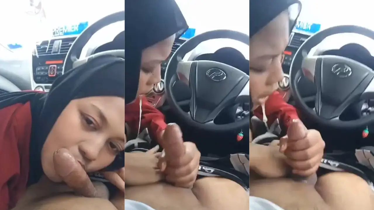 Hijab cantik Kokop kontol om keluar Dimulut enak
