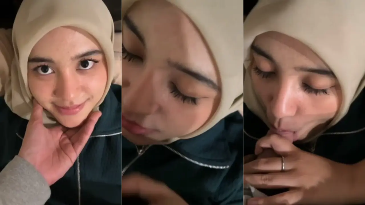 cewek cantik hijab lagi cepong