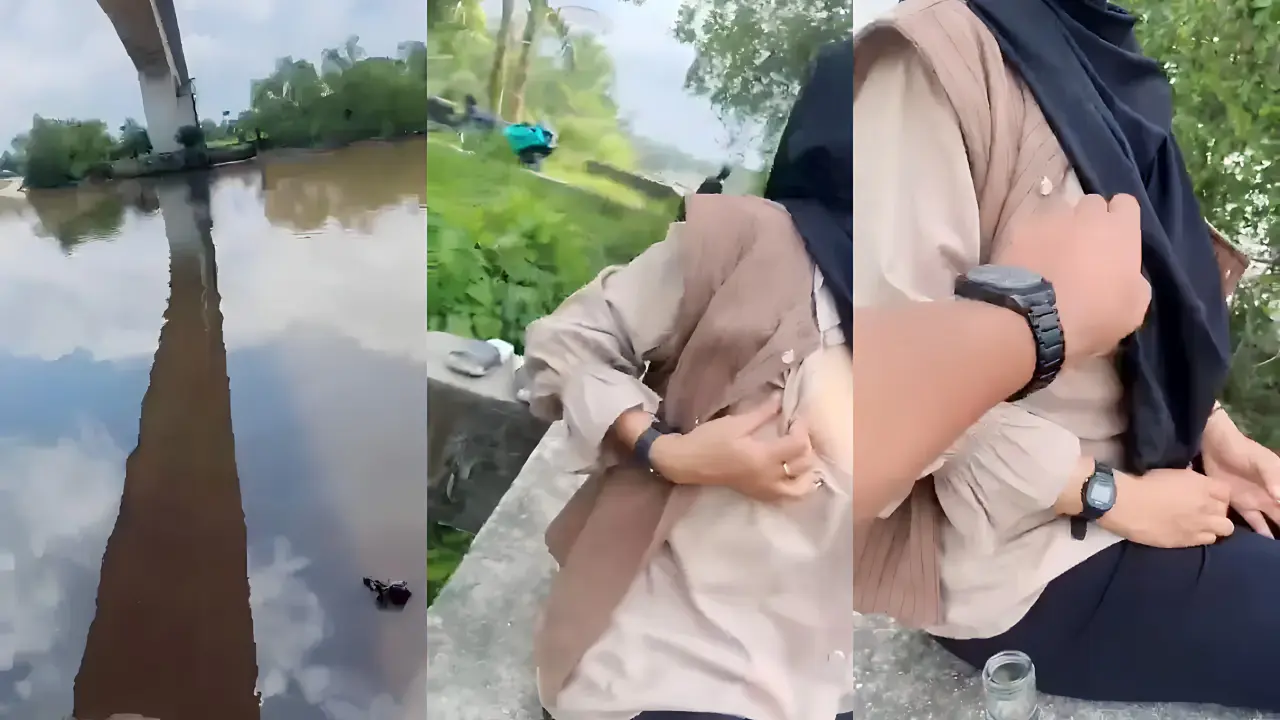 1 pegang tete di tepi pantai