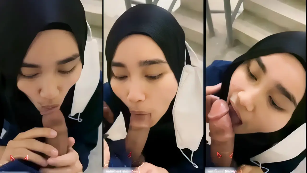 Hijab SPG Kebelet Nyepong Di Tangga Toko